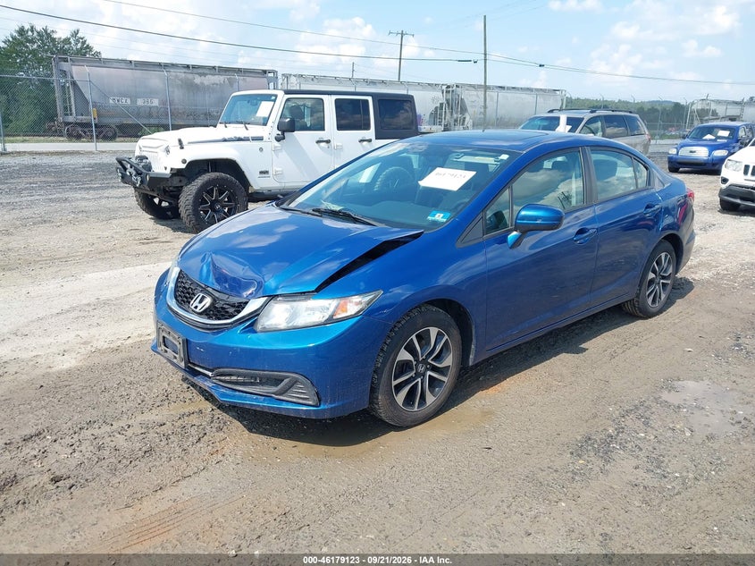Vin: 19xfb2f83ee232555, lot: 46678983, honda civic ex 20142