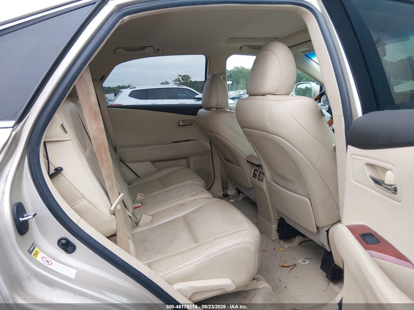 LEXUS RX 350 2012 VIN 2T2BK1BA0CC140036
