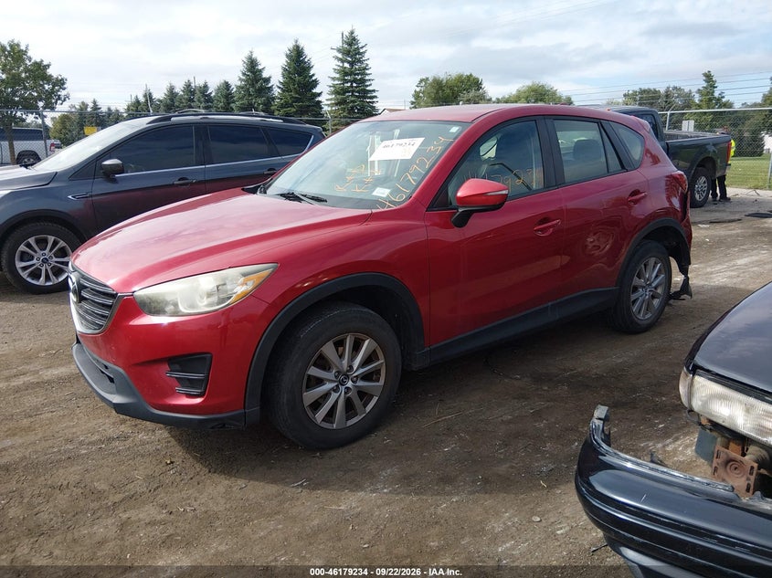2016 Mazda CX-5, По колу, IAAI, VIN JM3KE4BY6G0655379 — фото 2