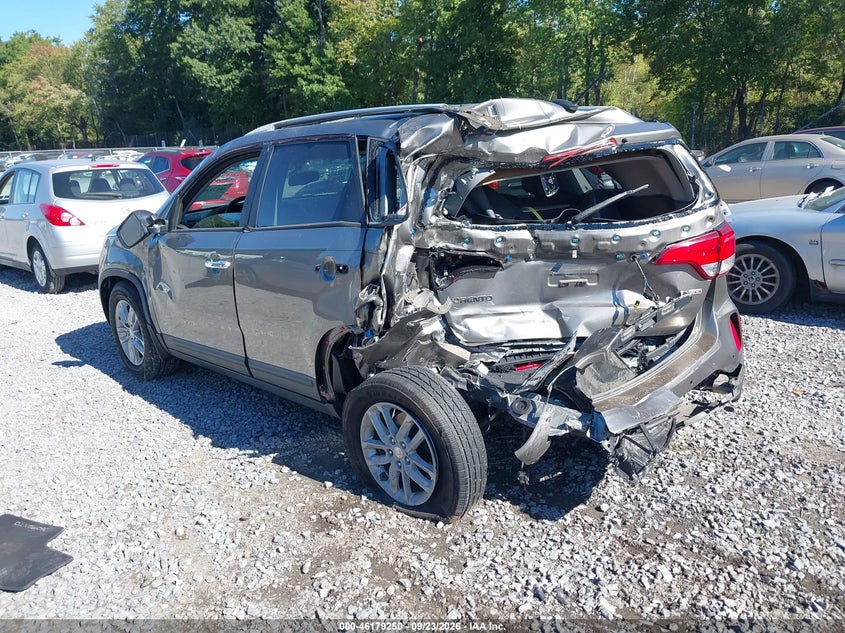 Vin: 5xykt3a67fg660236, lot: 46679110, kia sorento lx 20153