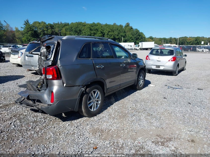 Vin: 5xykt3a67fg660236, lot: 46679110, kia sorento lx 20154
