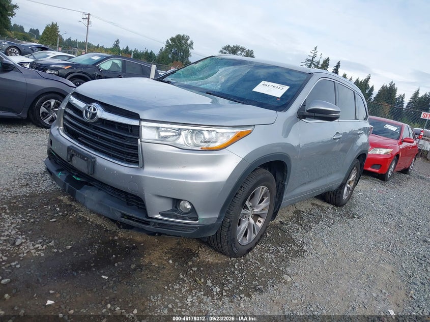 Vin: 5tdjkrfh2fs176053, lot: 46679172, toyota highlander xle v6 20152
