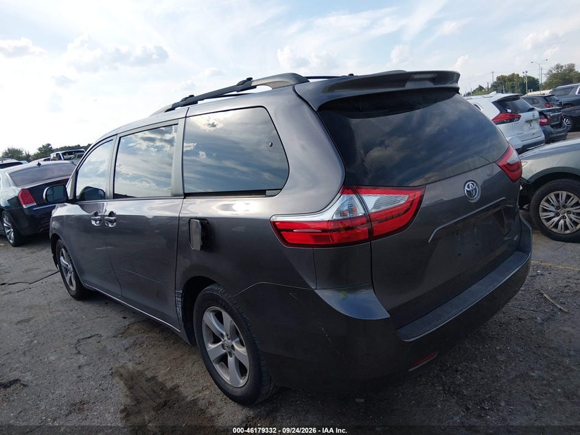 Vin: 5tdkk3dc9fs689163, lot: 46679192, toyota sienna le 8 passenger 20153