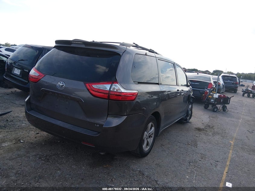 Vin: 5tdkk3dc9fs689163, lot: 46679192, toyota sienna le 8 passenger 20154
