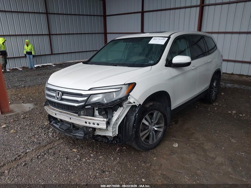 Vin: 5fnyf6h53gb095086, lot: 46679219, honda pilot ex-l 20162