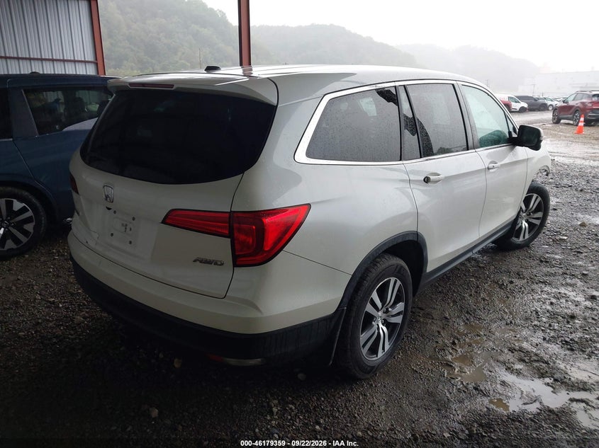 Vin: 5fnyf6h53gb095086, lot: 46679219, honda pilot ex-l 20164
