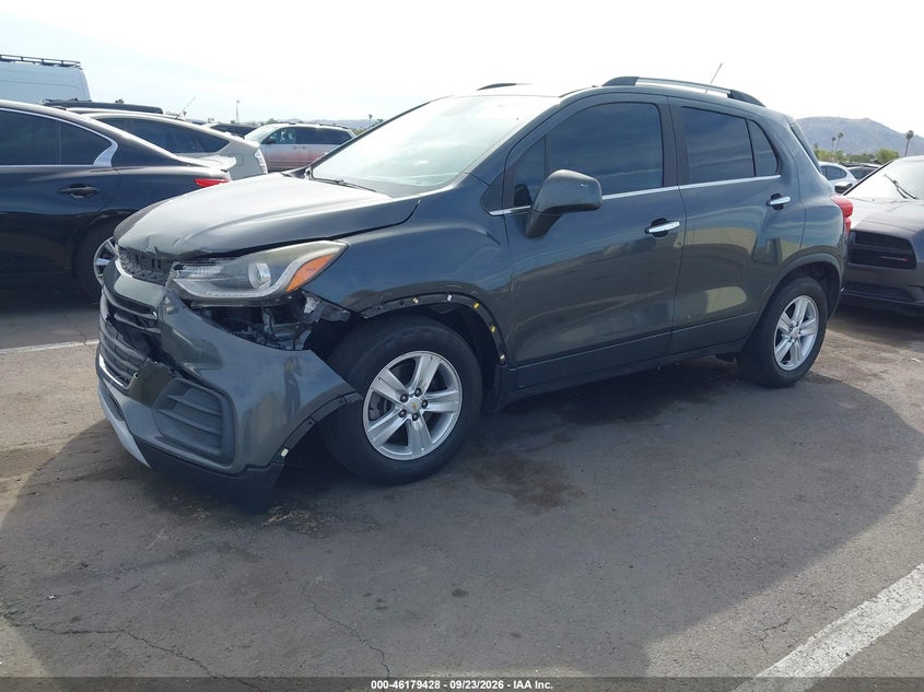 Vin: kl7cjlsb8jb591594, lot: 46679288, chevrolet trax lt 20182