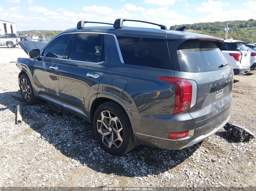 Vin: km8r74he3nu378870, lot: 46679382, hyundai palisade calligraphy 20223