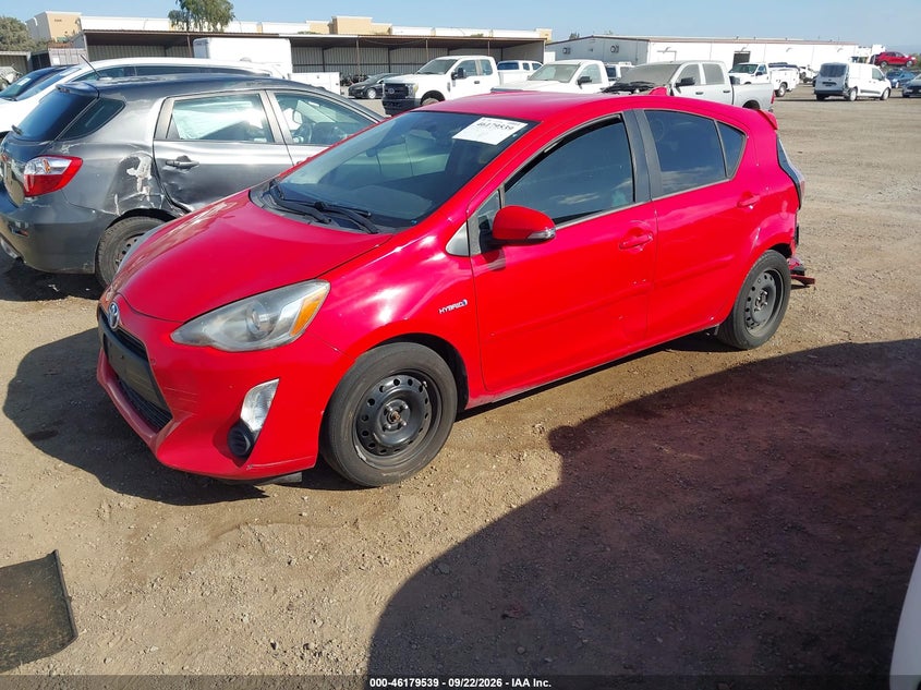 Vin: jtdkdtb37f1092006, lot: 46679398, toyota prius c one 20152