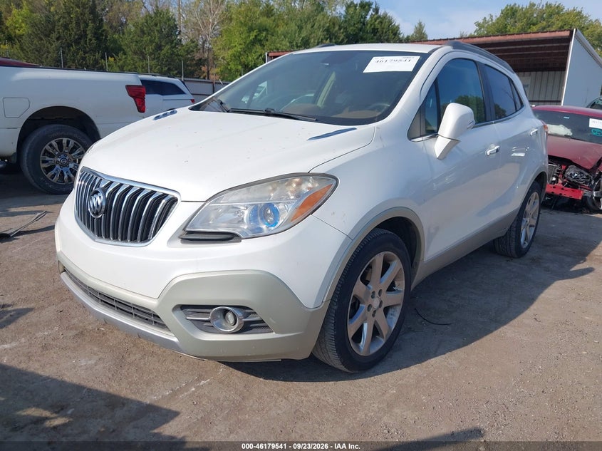 Vin: kl4cjcsb1eb647927, lot: 46679400, buick encore leather 20142