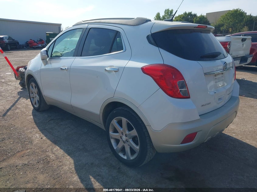 Vin: kl4cjcsb1eb647927, lot: 46679400, buick encore leather 20143