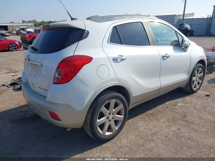 Vin: kl4cjcsb1eb647927, lot: 46679400, buick encore leather 20144