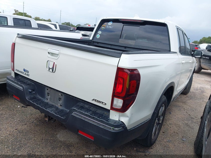 Vin: 5fpyk3f65kb015311, lot: 46679413, honda ridgeline rtl-t 20194