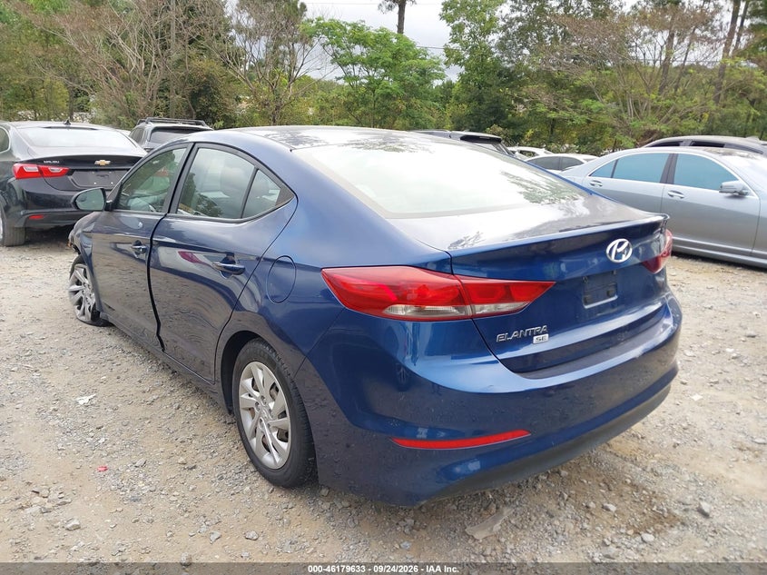 Vin: 5npd74lf1jh230803, lot: 46679493, hyundai elantra se 20183