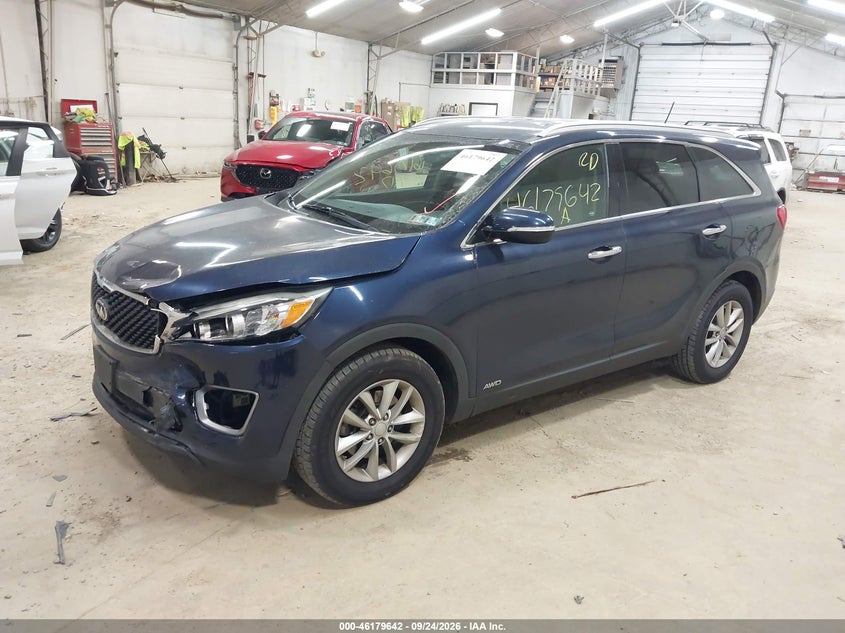 Vin: 5xypgda58hg190227, lot: 46679502, kia sorento 3.3l lx 20172