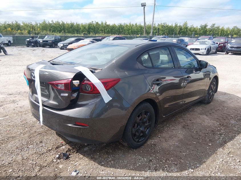 Vin: 3mzbm1u7xfm149383, lot: 46679508, mazda mazda3 i sport 20154