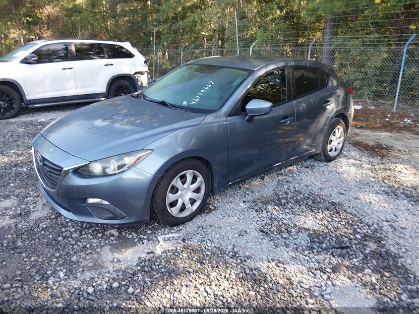 Vin: jm1bm1j70g1343572, lot: 46679527, mazda mazda3 i sport 20162