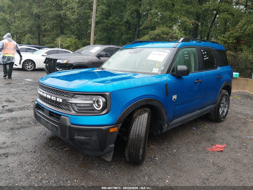 Vin: 3fmcr9bn8sre31314, lot: 46679532, ford bronco sport big bend 20252
