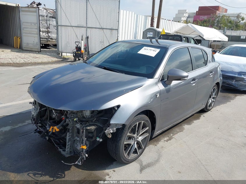 Vin: jthkd5bh6g2260316, lot: 46679561, lexus ct 200h 20162
