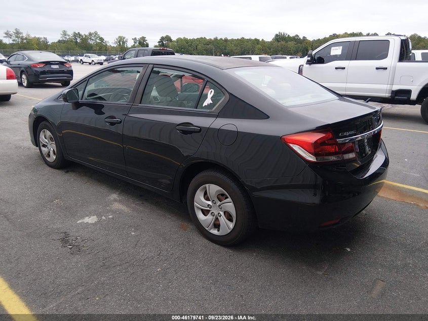 Vin: 19xfb2f55fe064084, lot: 46679601, honda civic lx 20153