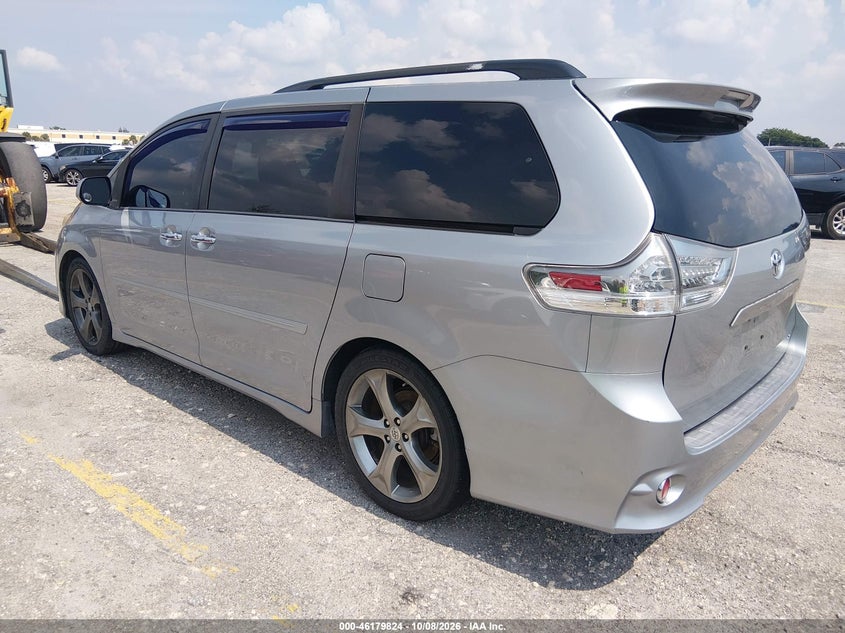Vin: 5tdxk3dc4ds340835, lot: 46679684, toyota sienna se 8 passenger 20133