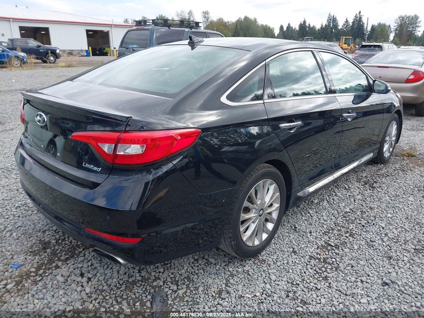 Vin: 5npe34afxfh034482, lot: 46679690, hyundai sonata limited 20154