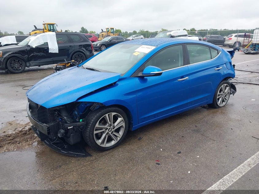 Vin: 5npd84lf8hh064948, lot: 46679743, hyundai elantra limited 20172