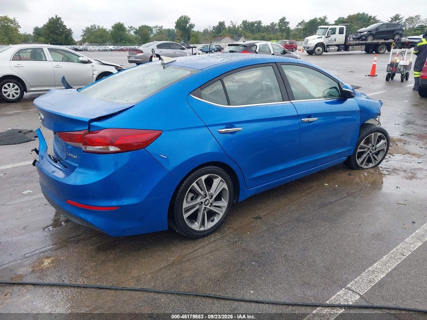 Vin: 5npd84lf8hh064948, lot: 46679743, hyundai elantra limited 20174