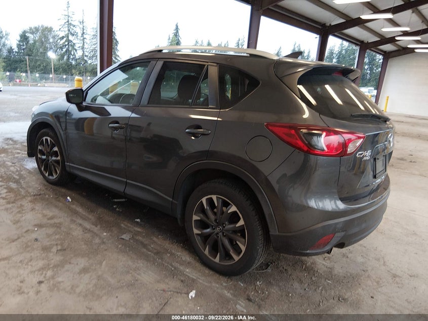 Vin: jm3ke4dy7g0768836, lot: 46679892, mazda cx-5 grand touring 20163