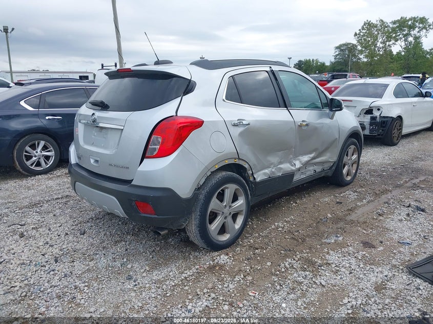 Vin: kl4cjbsb0fb243884, lot: 46680057, buick encore convenience 20154