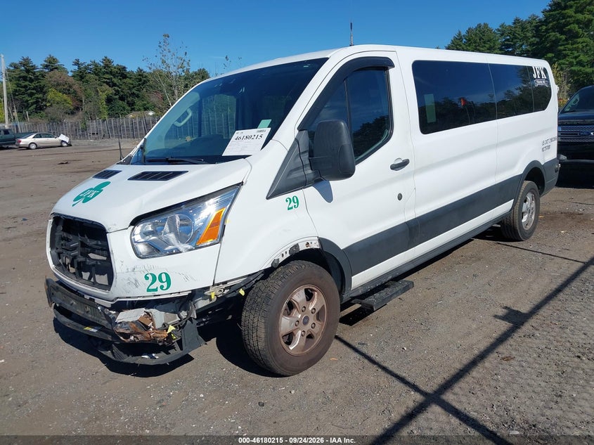 Vin: 1fbzx2zm6kka54449, lot: 46680075, ford transit-350 xlt 20192