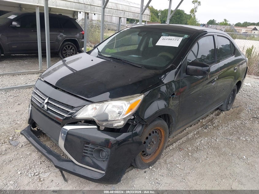 Vin: ml32fufj5nhf02127, lot: 46680084, mitsubishi mirage g4 black edition/es/le 20222