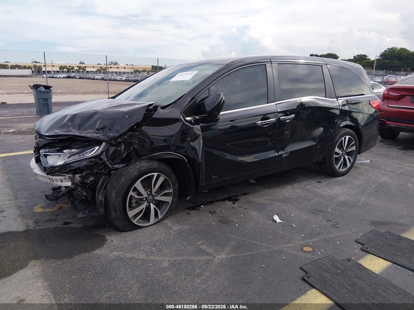 Vin: 5fnrl6h86rb033272, lot: 46680125, honda odyssey touring 20242