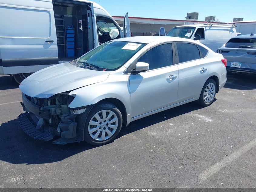 Vin: 3n1ab7ap7hy259057, lot: 46680132, nissan sentra s 20172
