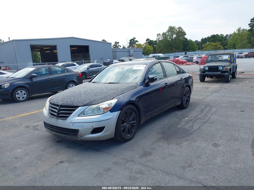 Vin: kmhgc4df7au100663, lot: 46680139, hyundai genesis 4.6 20102