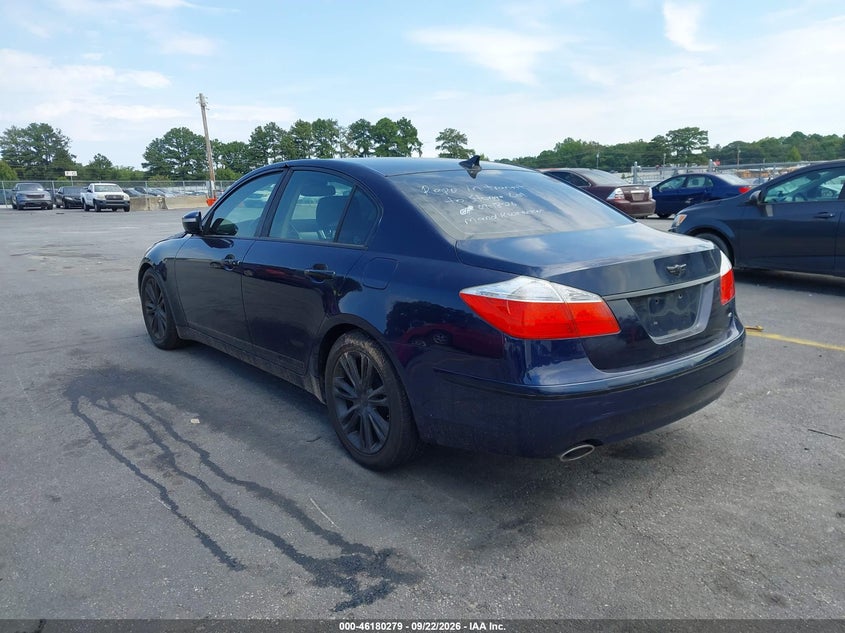 Vin: kmhgc4df7au100663, lot: 46680139, hyundai genesis 4.6 20103