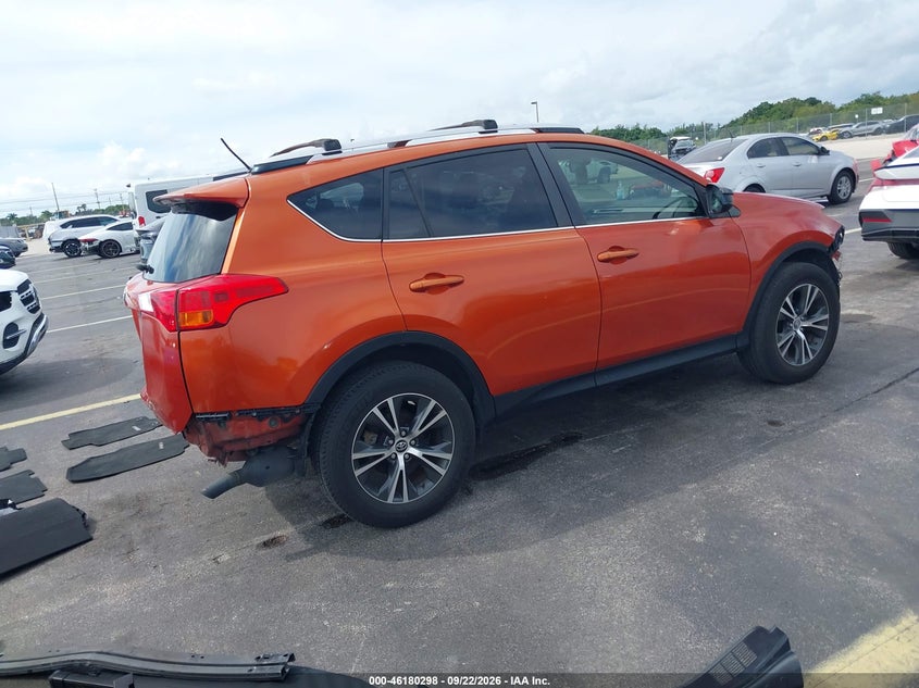 Vin: jtmzfrev3fj053423, lot: 46680158, toyota rav4 le 20154