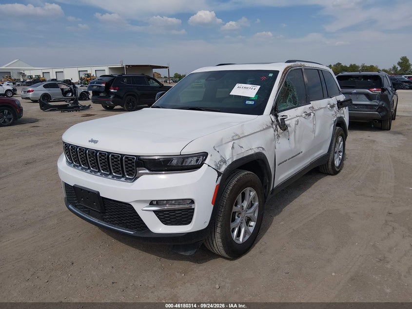 Vin: 1c4rjgbg0pc648082, lot: 46680174, jeep grand cherokee limited 4x2 20232