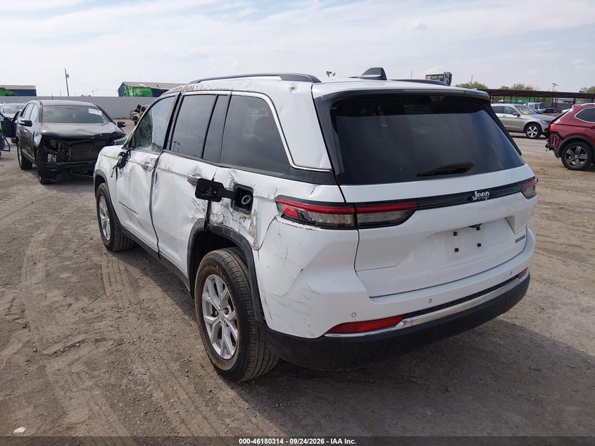 Vin: 1c4rjgbg0pc648082, lot: 46680174, jeep grand cherokee limited 4x2 20233