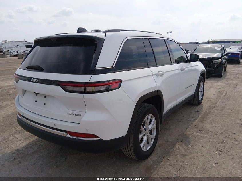 Vin: 1c4rjgbg0pc648082, lot: 46680174, jeep grand cherokee limited 4x2 20234