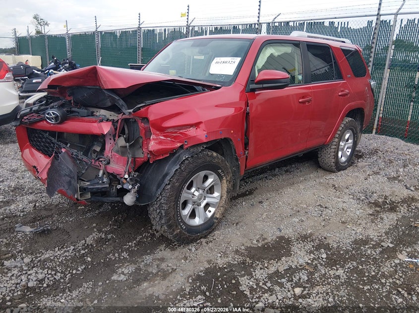 Vin: jtebu5jr9g5335290, lot: 46680185, toyota 4runner sr5 20162