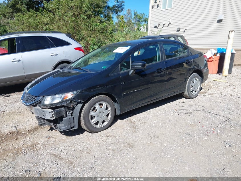 Vin: 2hgfb2f57eh548200, lot: 46680198, honda civic lx 20142