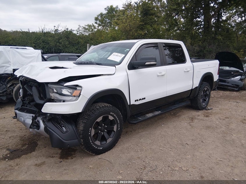 Vin: 1c6srflt8kn766899, lot: 46680201, ram 1500 rebel  4x4 5'7 box 20192