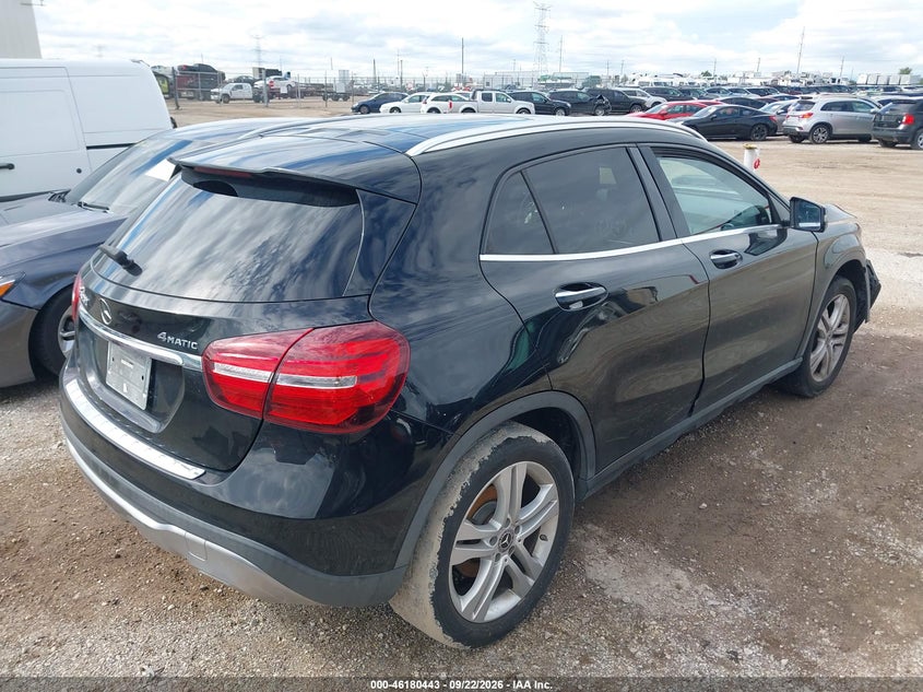 Vin: wdctg4gb0lu023342, lot: 46680303, mercedes-benz gla 250 4matic 20204