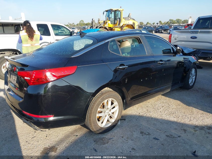 Vin: 5xxgm4a75dg188881, lot: 46680346, kia optima lx 20134