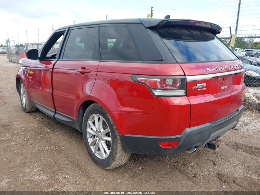 Vin: salwg2vf0ga649485, lot: 46680479, land rover range rover sport 3.0l v6 supercharged se 20163