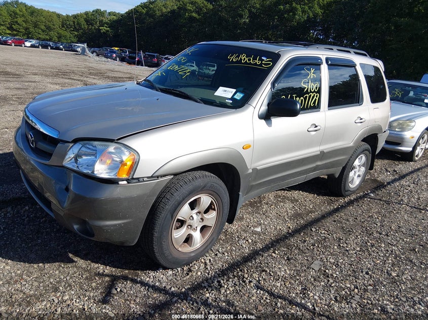 2001 Mazda Tribute, Удар ззаду, IAAI, VIN 4F2CU08111KM30396 — фото 2