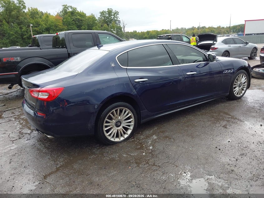 Vin: zam56rra9e1078701, lot: 46680530, maserati quattroporte s q4 20144