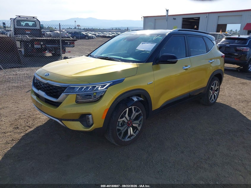 Vin: kndetca2xm7215123, lot: 46680547, kia seltos sx turbo 20212