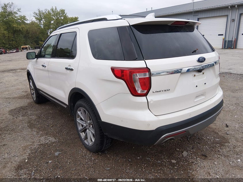 Vin: 1fm5k8f80ggb00852, lot: 46680588, ford explorer limited 20163
